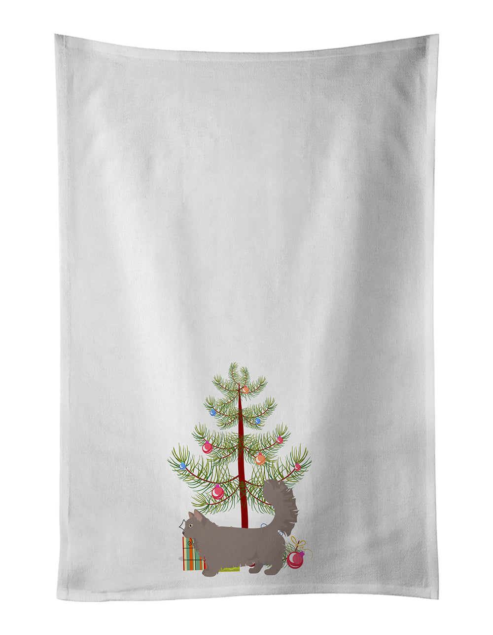Skookum Cat Christmas Kitchen Towel Set of 2