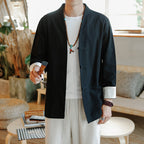 Men's Traditional Chinese Cotton Linen Tang Suit Jacket