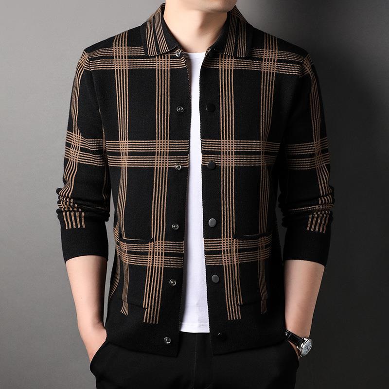 Trendy Korean Style Casual Lapel Outerwear Sweater
