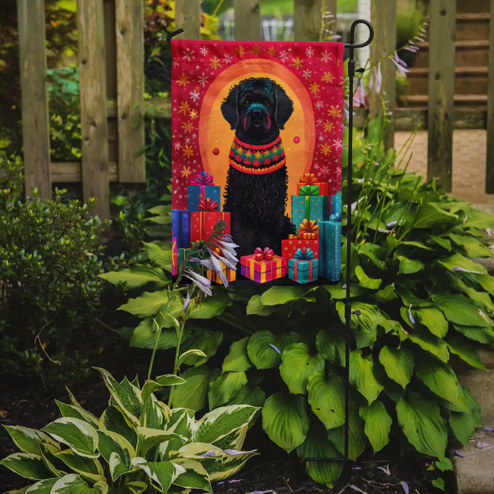 Puli Holiday Christmas Garden Flag
