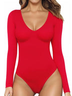 Women's Butt-Lifting V-Neck Bodysuit