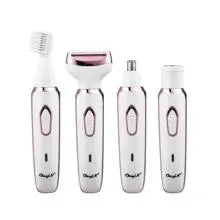 4-in-1 Electric Women's Epilator for Face, Body, Bikini & Armpit with USB Charging