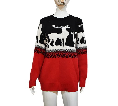 Ou Men's Little Deer Christmas Sweater