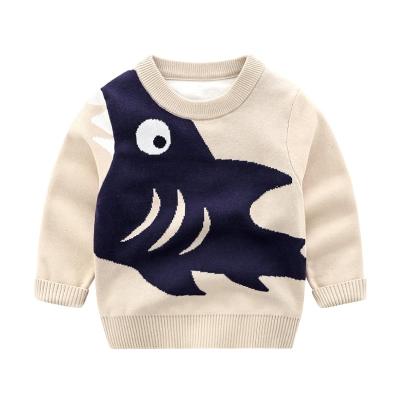 Korean Cartoon Round Neck Pullover Jacket | Streetwear