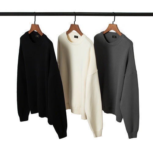 Casual Round Neck Sweater with Fashionable Style