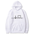 Women's Alphabet Hooded Sweatshirt with Pockets | Streetwear