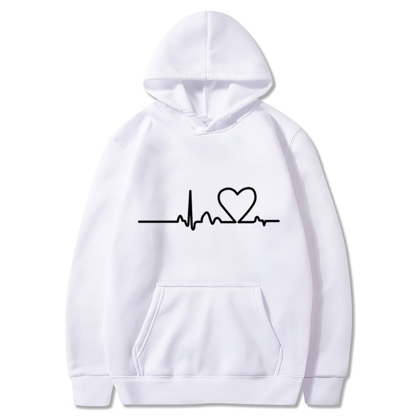 Women's Alphabet Hooded Sweatshirt with Pockets | Streetwear