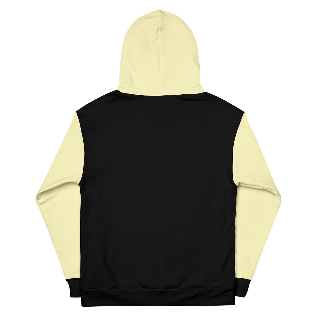 Cream Yellow Two-Tone Tropical Seas Hoodie | Streetwear