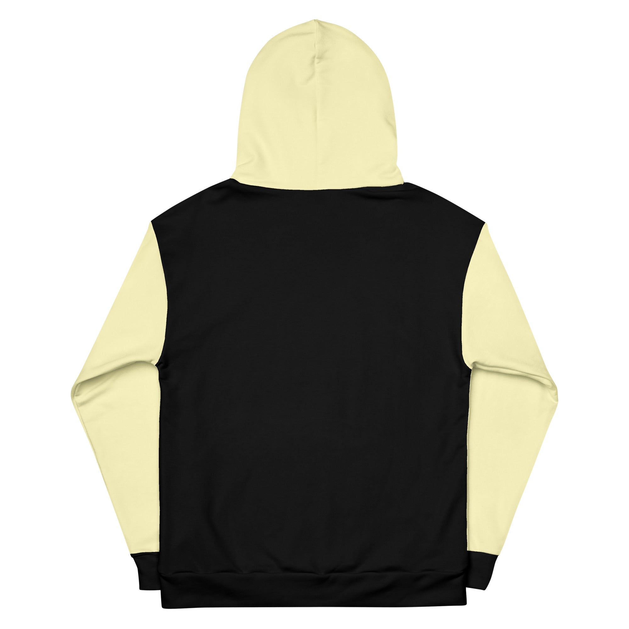 Cream Yellow Two-Tone Tropical Seas Hoodie | Streetwear