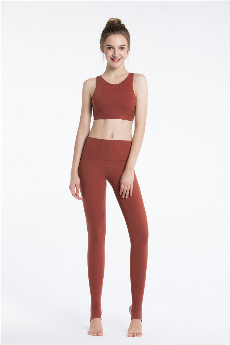 2019 Cross-Back High Neck Sports Bra & Yoga Tank Top