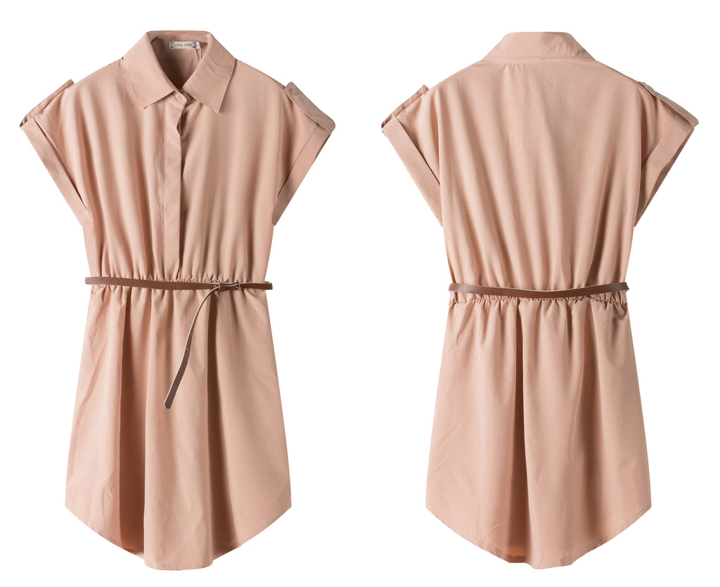 LIVA Chiffon Shirt Dress - Style 1141