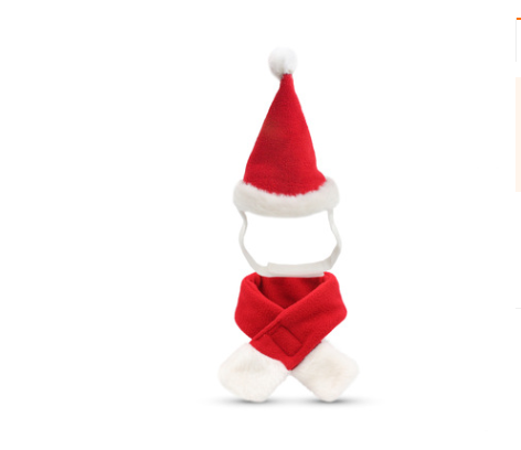 Christmas Outfit, Hat & Scarf Set for Pets