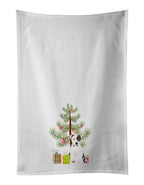 Pit Bull White #2 Christmas Kitchen Towel Set of 2