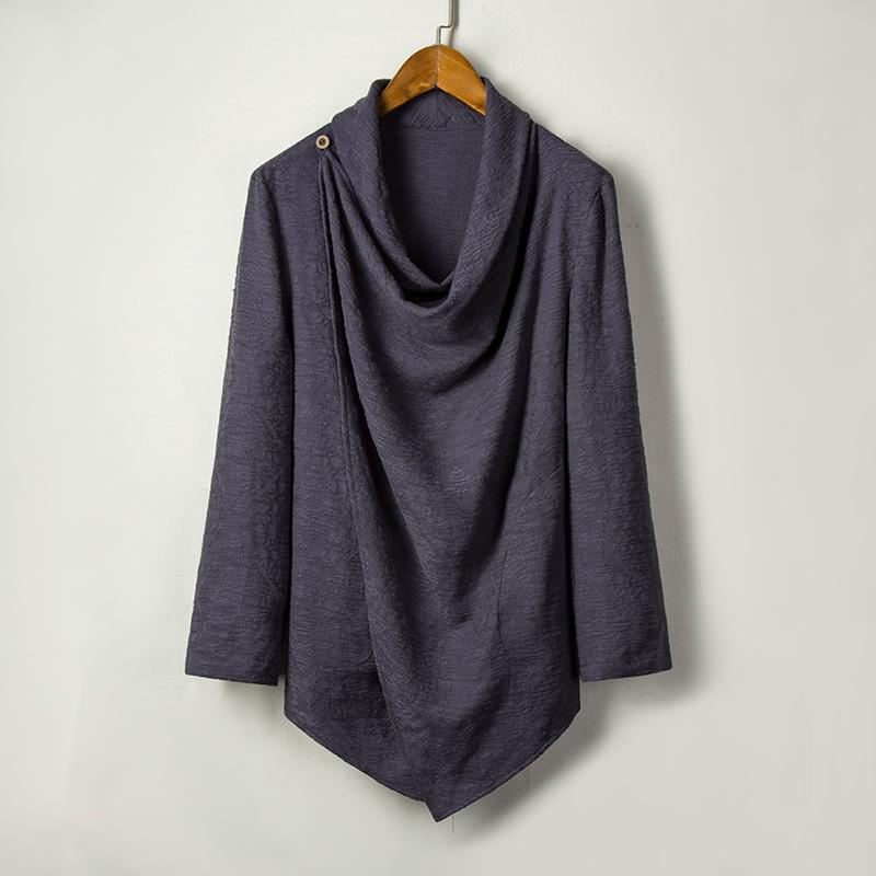 Men's Zen Mid-Length Cotton-Linen Windbreaker Jacket