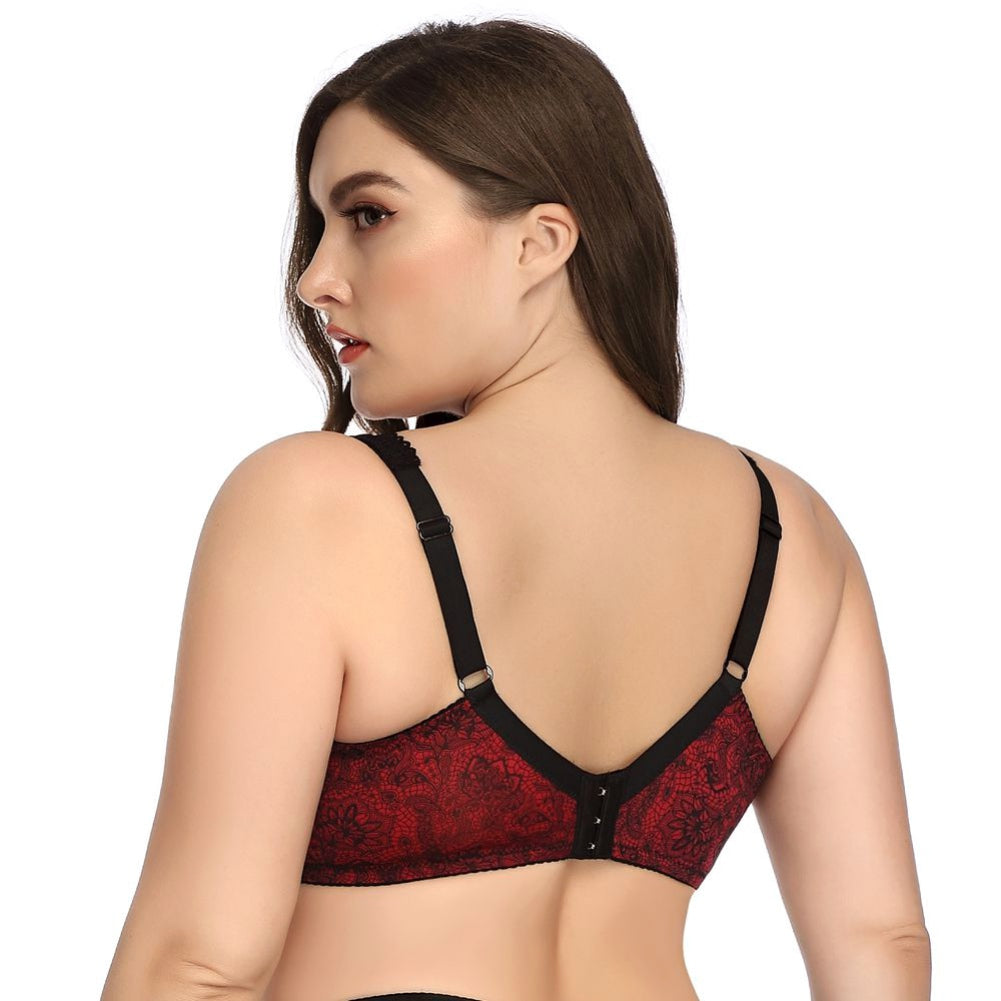 Ultra-Thin Oversized Printed Sexy Lace Bra