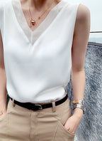 Summer Satin Camisole for Women - Loose Layering Top