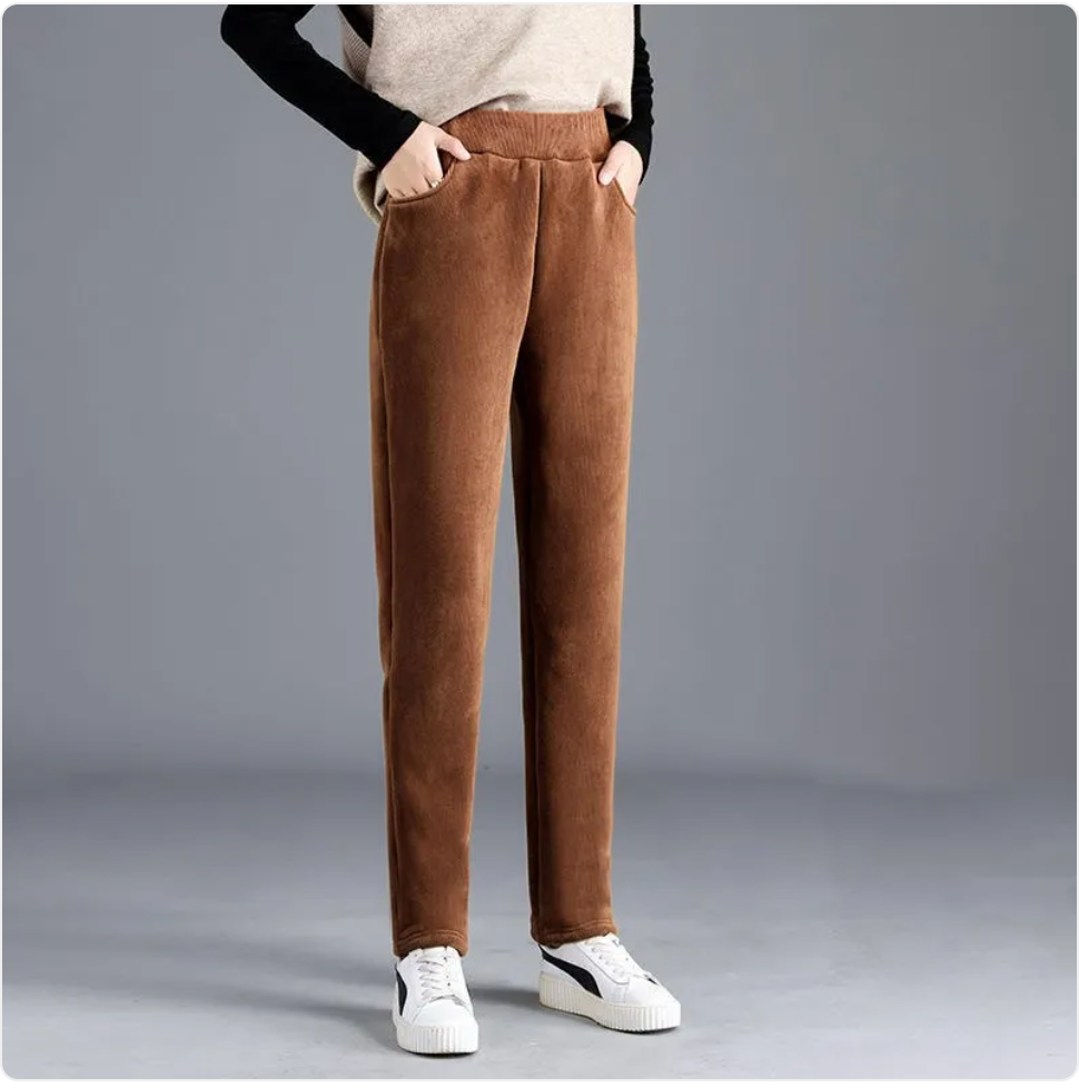 Women's Loose Fit Corduroy Tapered Pants