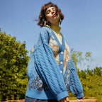 Brilliant Art Paranoia Retro Cardigan Sweater Coat