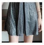 Sexy Low-Cut Sequin Dress with Spaghetti Straps