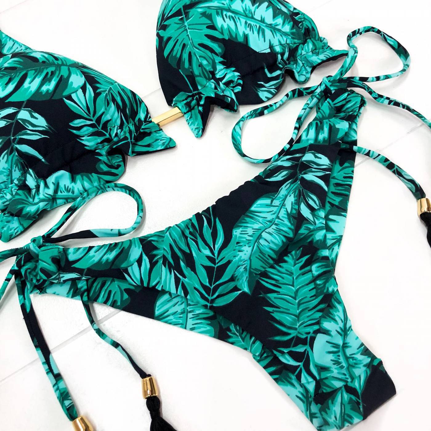 2022 Sexy Printed Fringe Bikini Swimwear for Women