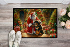 Tibetan Mastiff and Santa Claus Doormat
