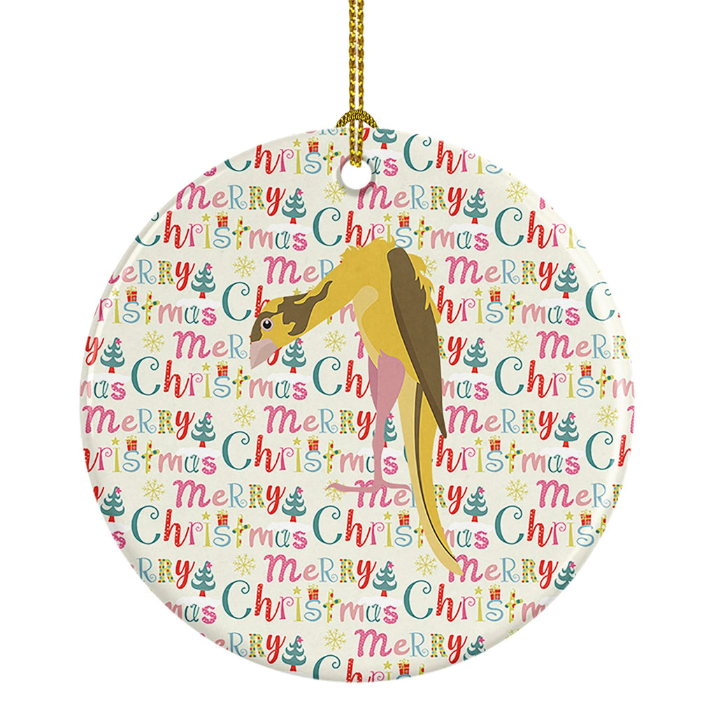 Jibso Canary Christmas Ceramic Ornament