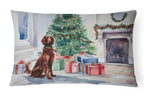 Irish Setter Cozy Christmas Throw Pillow