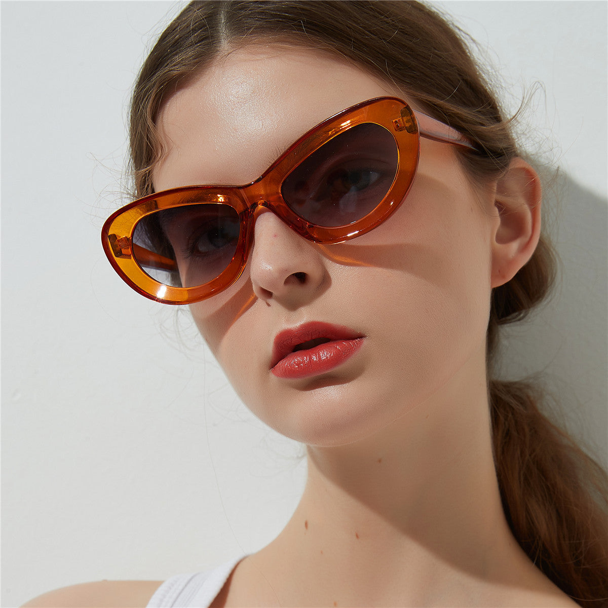 Black Cat-Eye Sunglasses