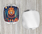 Lion Christmas Compact Mirror