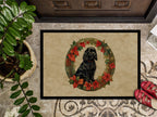 Cocker Spaniel Christmas Flowers Doormat