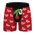Men's Breathable Polyester Christmas Costume Panties