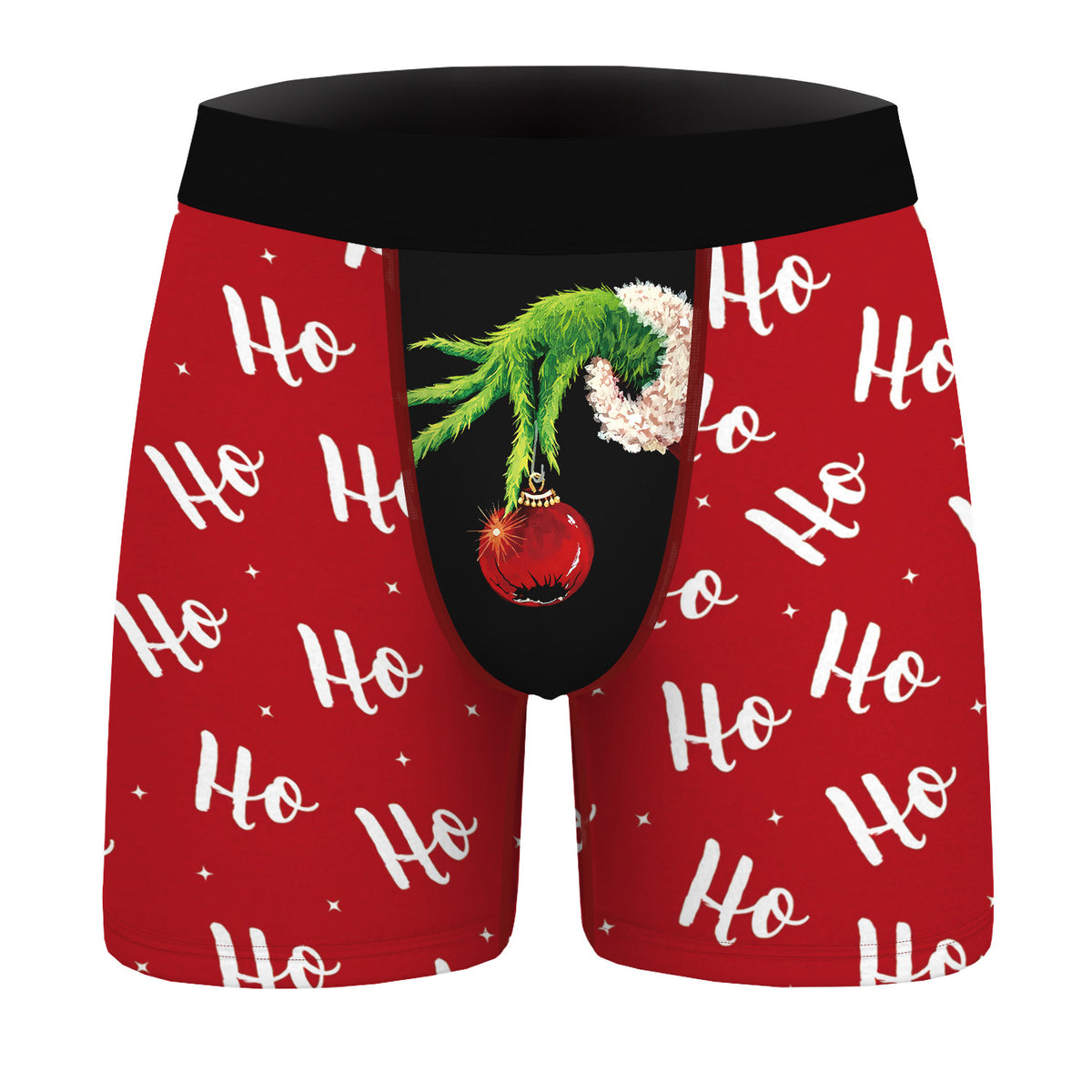 Men's Breathable Polyester Christmas Costume Panties