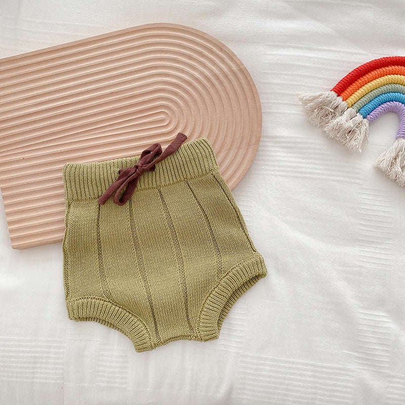 Knitted Wool Shorts for Baby in Autumn and Winter