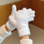 [Unpriced] Winter Simulated Rabbit Fur Gloves | Faith Accessory