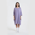 Short Sleeve Printed Cotton Nightgown for Women