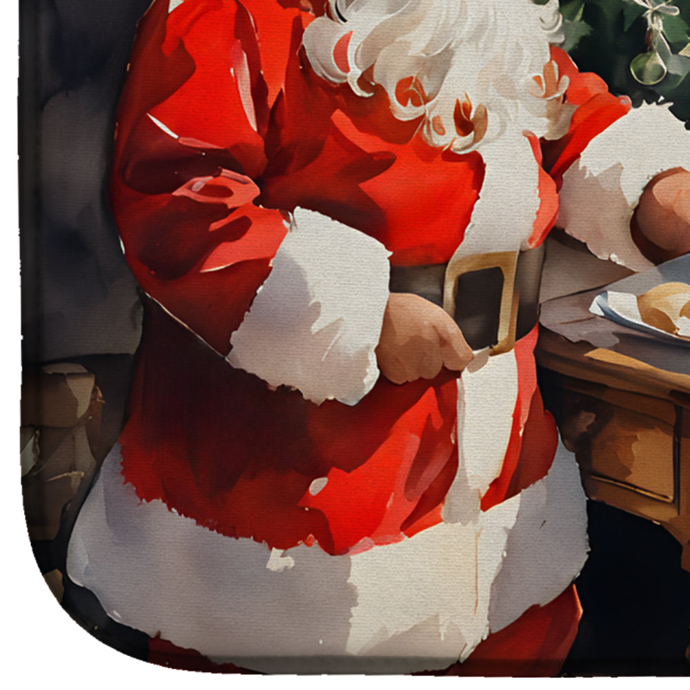 Cookies with Santa Claus Dish Drying Mat