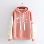 Kawaii Pink Sweater with Cat Graphic for Women