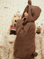 Cute Women's Faux Fur Coat with Bear Ears - Winter Hoodie | Streetwear