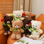 Cute Teddy Bear Plush Toy with Rose - Valentine Gift | Home Decor