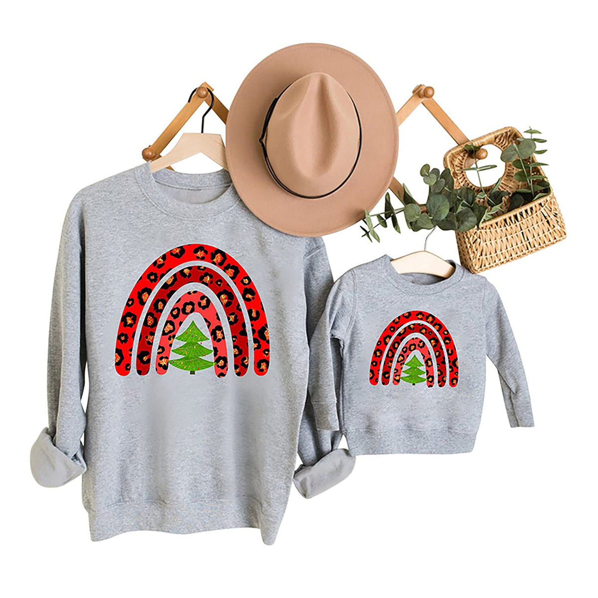 Parent-Child Christmas Printed Sweater
