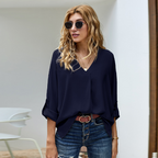 Solid Color Loose Pullover Shirt | Streetwear