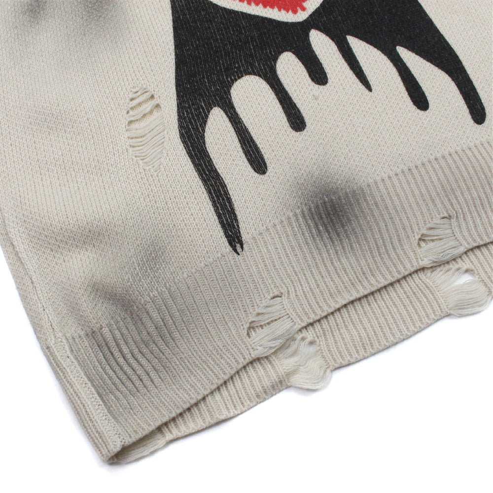 Retro Hand-Painted Heart Hip Hop Sweater for Couples