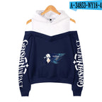 Women's Hooded Off-Shoulder Sweatshirt - Harajuku Style | Streetwear