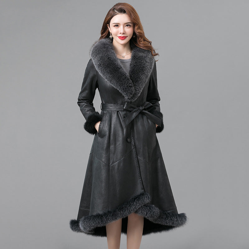 Thickened Real Fur Coat for Women