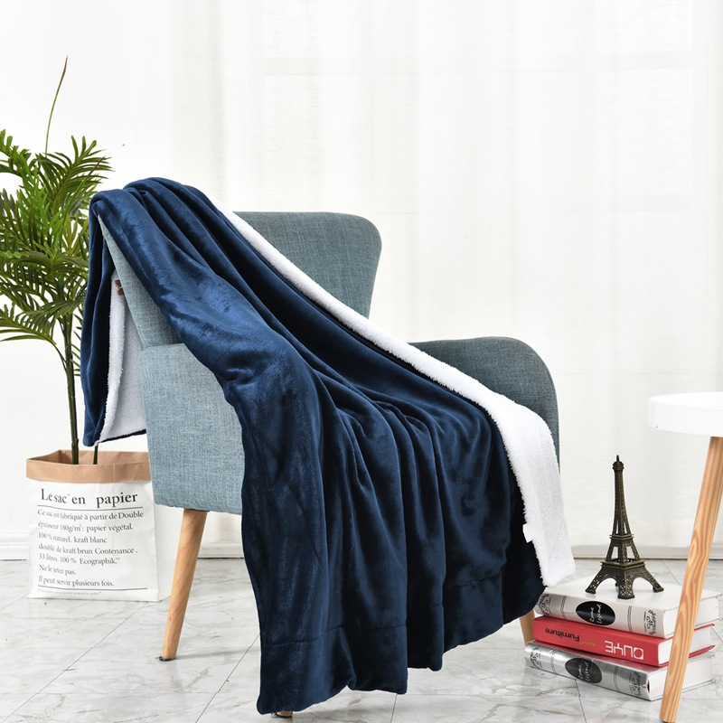 Cozy Sherpa Lamb Fleece Blanket