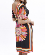 Plus Size V-Neck Sexy Milk Silk Beach Dress