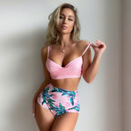 2022 New High-Waisted Sexy Printed Bikini Swimsuit