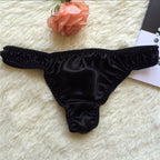 Silk Thong Underwear, Breathable Couple's Briefs