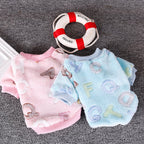 Chihuahua Puppy Fleece Pajamas for Small Dogs