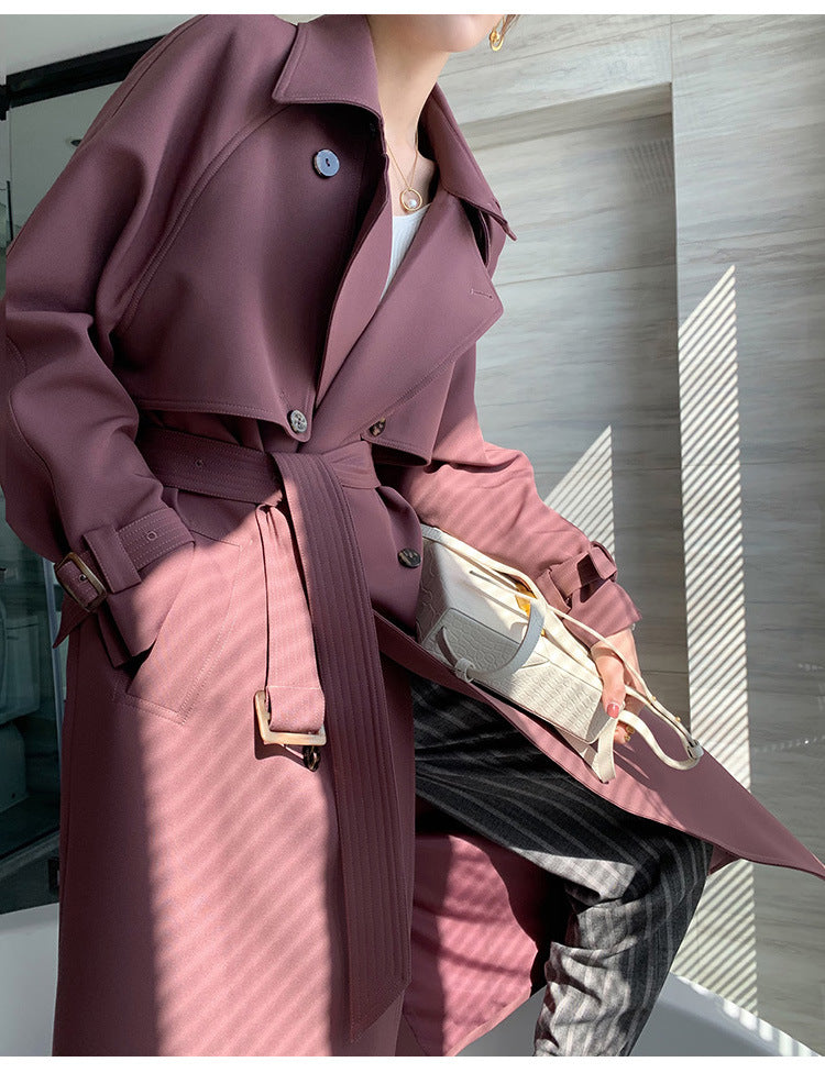 Loose Coat for Women in British Style